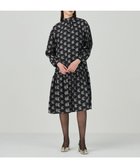 【グレース コンチネンタル/GRACE CONTINENTAL】のシルクモノグラムドレス ブラック|ID: prp329100004656161 ipo3291000000033678262
