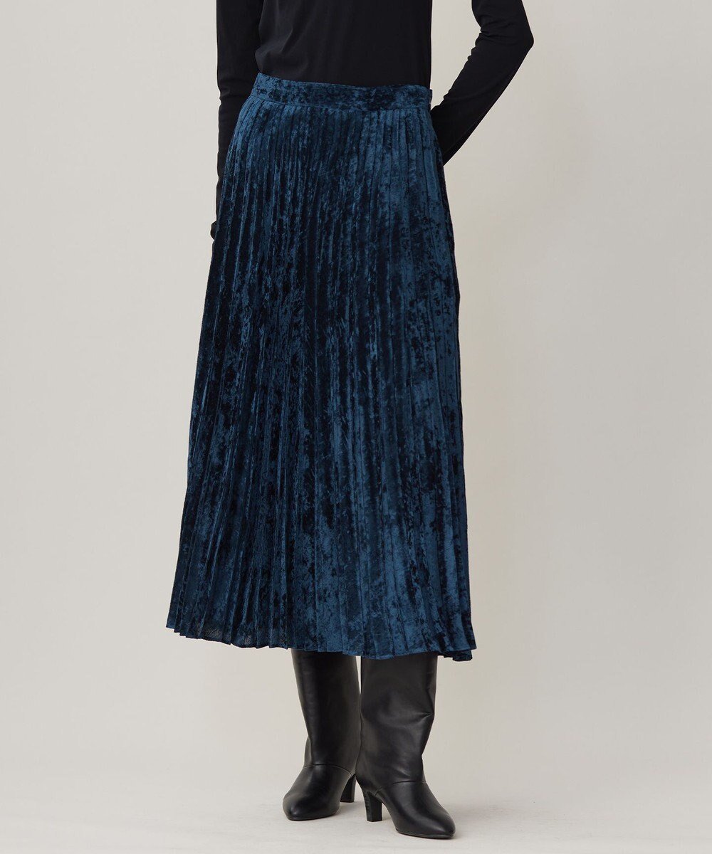 【アイシービー/iCB】の【洗える】 シアーベルベット プリーツスカート インテリア・キッズ・メンズ・レディースファッション・服の通販 founy(ファニー) ファッション Fashion レディースファッション Fashion for Women スカート Skirts プリーツスカート / 上品フェミニンスタイル Pleated Skirts 洗える Machine Washable キャミソール Camisole, Spaghetti Strap Top クラッシュ Distressed, Crashed Style シアー Sheer, See-Through センター Center, Center Line ダウン Down, Puffer トレンド Trend, Trending Now プリーツ Pleats, Pleated ベルベット Velvet, Velvety ベロア Velour, Soft Velvet A/W・秋冬 Autumn/Winter おすすめ Recommended / Our Picks 2024年 2024 2024-2025秋冬・A/W Autumn/Winter 2024–25 AW24–25 スレートブルー系|ID: prp329100004656166 ipo3291000000033678302