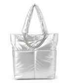 【23区/NIJYUSANKU】のパデッド チェーン トートバッグ 人気、トレンドファッション・服の通販 founy(ファニー) ファッション Fashion レディースファッション Fashion for Women バッグ Bags 2024年 2024 2024-2025秋冬・A/W Autumn/Winter 2024–25 AW24–25 冬 Winter / This Winter シルバー Silver, Metallic Silver チェーン Chain, Chain Strap トレンド Trend, Trending Now ポケット Pocket, Pocket Detail 傘 Umbrella, Parasol A/W・秋冬 Autumn/Winter thumbnail シルバー系|ID: prp329100004656174 ipo3291000000033678376