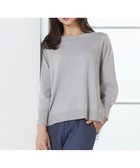 【エニィ スィス/any SiS】の【WEB・一部店舗限定】バックチュールコンビ ニット ライトグレー|ID: prp329100004656193 ipo3291000000034664527