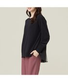 【エニィ スィス/any SiS】の【WEB・一部店舗限定】バックチュールコンビ ニット ブラック|ID: prp329100004656193 ipo3291000000034664528
