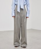 【ベイジ,/BEIGE,】のNATION / ウールヘリンボーンタックワイドパンツ C.Gray|ID: prp329100004656198 ipo3291000000033678565