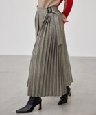 【ベイジ,/BEIGE,】のNATION / ウールヘリンボーンラッププリーツスカート C.Gray|ID: prp329100004656200 ipo3291000000033678584