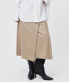 【ベイジ,/BEIGE,】のTERNES / ウールナローラップスカート Milk tea|ID: prp329100004656201 ipo3291000000033678593