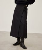 【ベイジ,/BEIGE,】のTERNES / ウールナローラップスカート Black|ID: prp329100004656201 ipo3291000000033678595