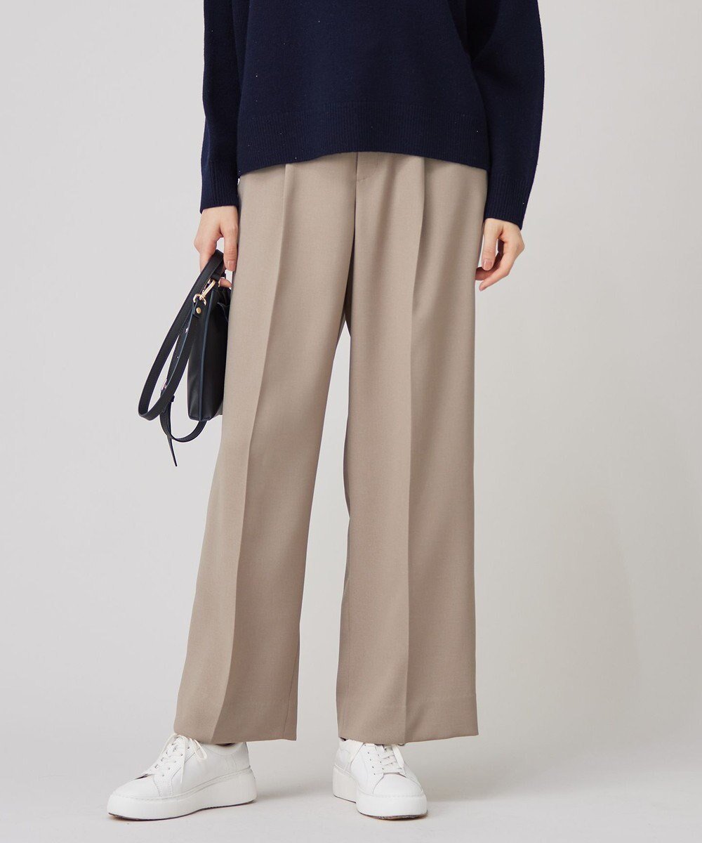 【自由区/JIYU-KU】の【洗える】ツイステッドダブルクロスワイドストレート パンツ インテリア・キッズ・メンズ・レディースファッション・服の通販 founy(ファニー) ファッション Fashion レディースファッション Fashion for Women パンツ Pants & Trousers ストレート Straight, Straight Cut バランス Balance, Style Balance ワイド Wide, Wide Fit 洗える Machine Washable A/W・秋冬 Autumn/Winter モカ|ID: prp329100004656204 ipo3291000000034189193