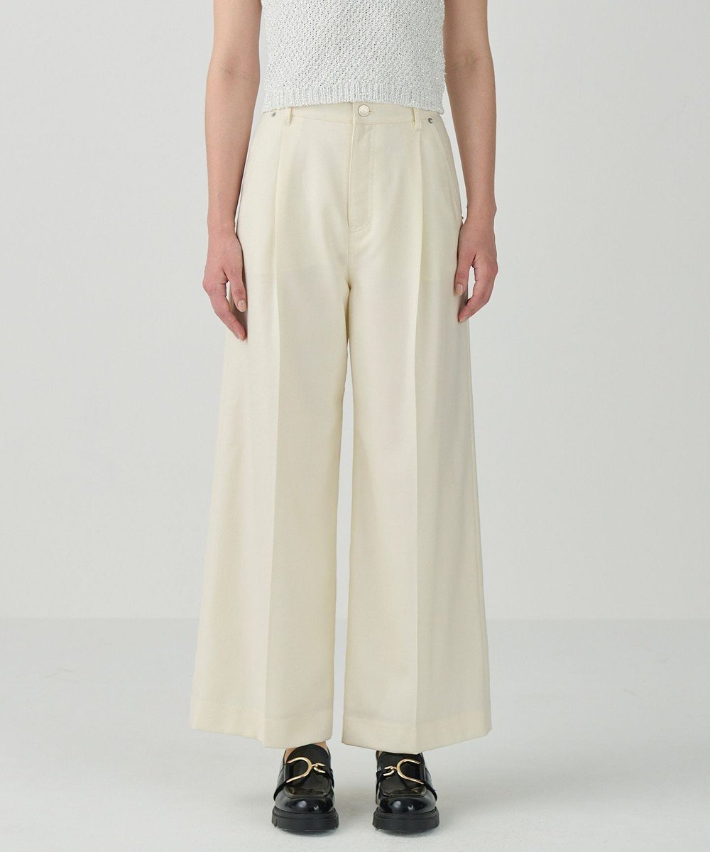 【グレース コンチネンタル/GRACE CONTINENTAL】のウールワイドパンツ 人気、トレンドファッション・服の通販 founy(ファニー) 　ファッション　Fashion　レディースファッション　Fashion for Women　パンツ　Pants & Trousers　スマート　Smart, Elegant　デニム　Denim, Jeans Material　フロント　Front, Front Design　ベーシック　Basic, Essential　ルーズ　Loose, Oversized　ワイド　Wide, Wide Fit　A/W・秋冬　Autumn/Winter　S/S・春夏　SS, Spring/Summer, Warm Season　夏　Summer　エレガント 上品　Elegant　 other-1|ID: prp329100004656208 ipo3291000000033678672