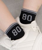 【ウィゴー/WEGO】のナンバーアンクルパイルソックス ブラック|ID: prp329100004656252 ipo3291000000033679104