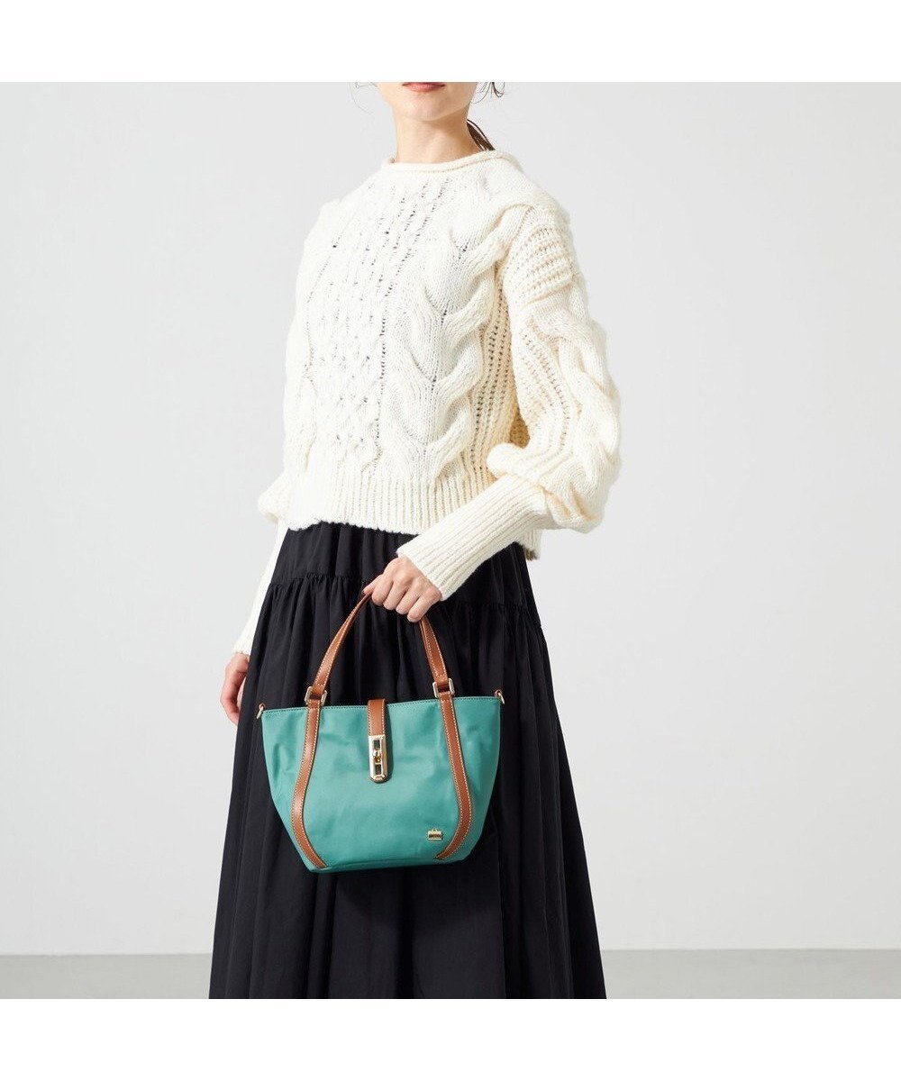 【ラ バガジェリー/LA BAGAGERIE】のひねり金具付きエレガンストート SSサイズ インテリア・キッズ・メンズ・レディースファッション・服の通販 founy(ファニー) ファッション Fashion レディースファッション Fashion for Women バッグ Bags ショルダー Shoulder, Shoulder Strap スマート Smart, Elegant フォルム Silhouette, Form ポケット Pocket, Pocket Detail エレガント 上品 Elegant グリーン|ID: prp329100004656300 ipo3291000000033679676