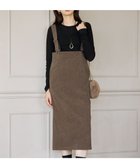 【23区/NIJYUSANKU】の【SLOW/一部店舗限定】ソフトコーデュロイ サロペット スカート ブラウン系|ID: prp329100004656330 ipo3291000000033679951