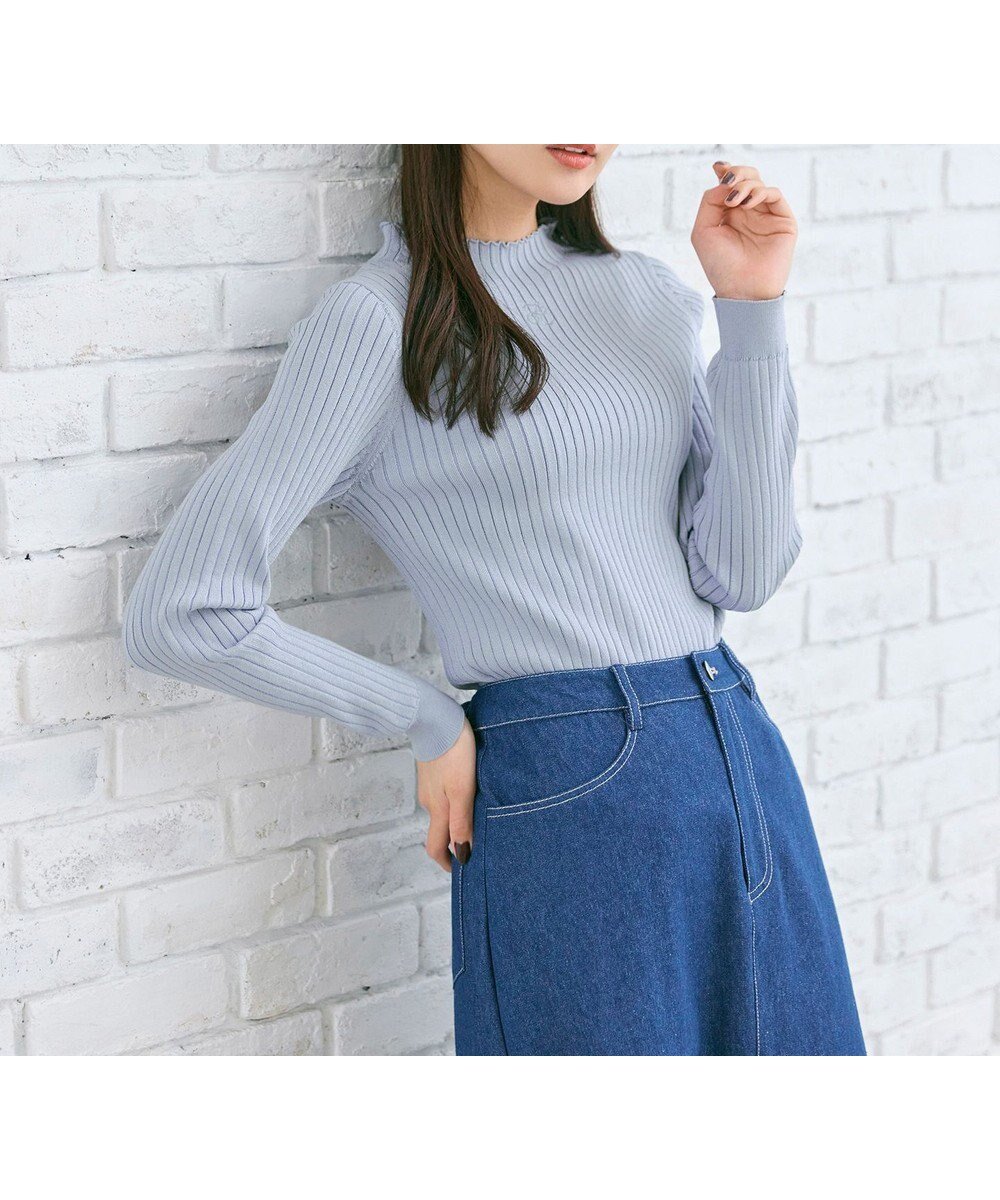 【フェルゥ/Feroux】の【洗える】ロゴリブ プルオーバー ニット インテリア・キッズ・メンズ・レディースファッション・服の通販 founy(ファニー) 　ファッション　Fashion　レディースファッション　Fashion for Women　トップス・カットソー　Cut & Sew Tops　ニット　Knit Tops & Sweaters　カジュアルプルオーバー・ニットトップス　Pullovers & Knit Tops / Casual Pullovers　おすすめ　Recommended / Our Picks　インナー　Innerwear　スタイリッシュ　Stylish, Fashionable　セーター　Sweater, Knitwear　トレンド　Trend, Trending Now　洗える　Machine Washable　A/W・秋冬　Autumn/Winter　ライトグレー系|ID: prp329100004656341 ipo3291000000033800578