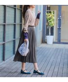 【ティアクラッセ/Tiaclasse】の【新色追加】スエードポンチプリーツスカート チャコールグレー|ID: prp329100004656385 ipo3291000000034567492