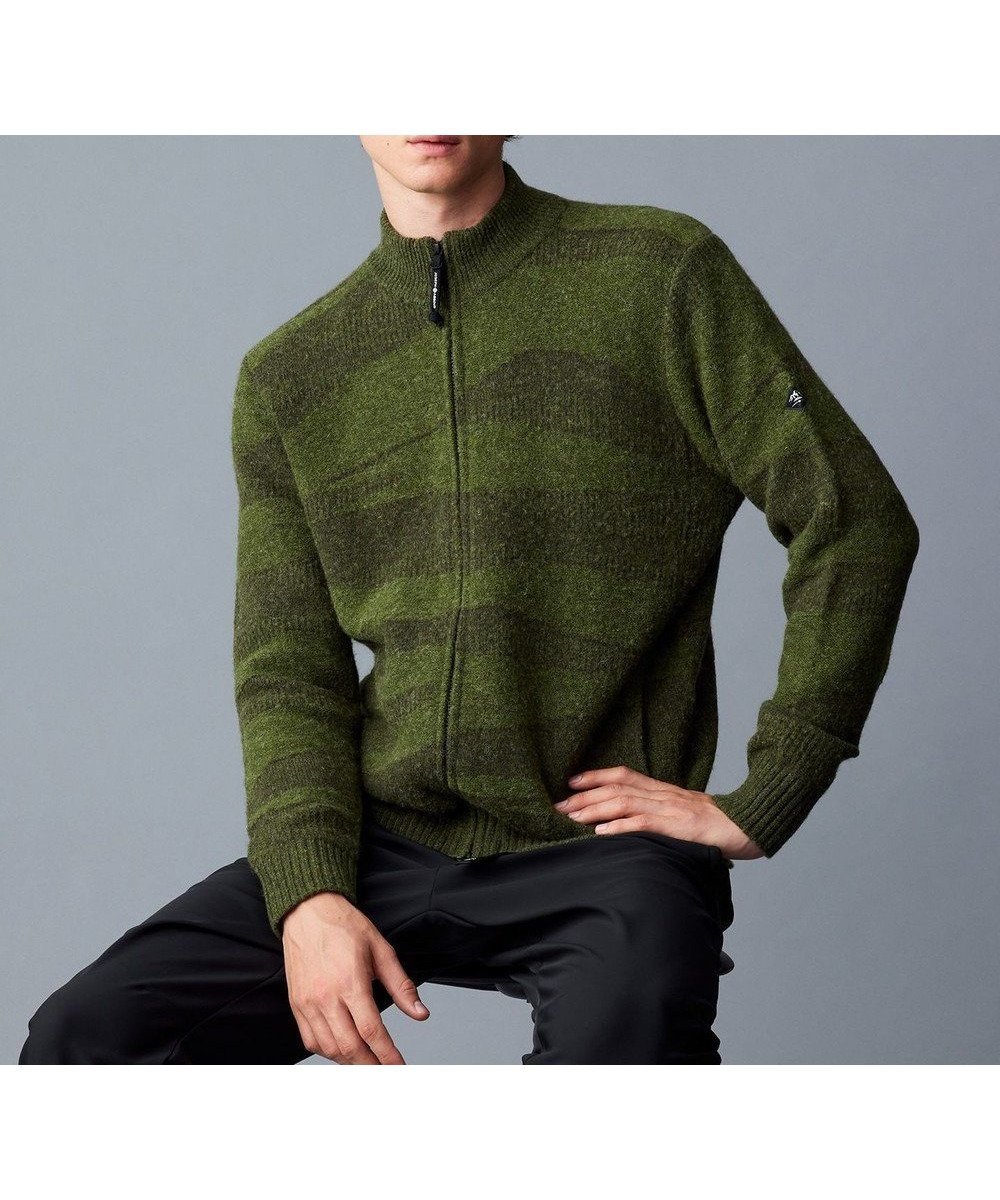 【ジョセフ アブード マウンテン/JOSEPH ABBOUD MOUNTAIN】の【イタリア糸使用/軽量】ブークレーカモフラージュ ニット ブルゾン インテリア・キッズ・メンズ・レディースファッション・服の通販 founy(ファニー) 　ファッション　Fashion　レディースファッション　Fashion for Women　トップス・カットソー　Cut & Sew Tops　ニット　Knit Tops & Sweaters　カーディガン・羽織り　Layered Style Cardigans　アウトドア　Outdoor Clothing　イタリア　Italy　カーディガン　Cardigan, Knitwear　抗菌　Antibacterial, Bacteria-Resistant　軽量　Lightweight, Ultra Light　ブルゾン　Blouson, Bomber Jacket　羽織　Haori, Light Jacket　A/W・秋冬　Autumn/Winter　おすすめ　Recommended / Our Picks　オリーブ系9|ID: prp329100004656394 ipo3291000000033680501
