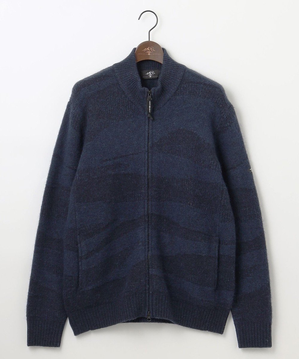 【ジョセフ アブード マウンテン/JOSEPH ABBOUD MOUNTAIN】の【イタリア糸使用/軽量】ブークレーカモフラージュ ニット ブルゾン インテリア・キッズ・メンズ・レディースファッション・服の通販 founy(ファニー) 　ファッション　Fashion　レディースファッション　Fashion for Women　トップス・カットソー　Cut & Sew Tops　ニット　Knit Tops & Sweaters　カーディガン・羽織り　Layered Style Cardigans　アウトドア　Outdoor Clothing　イタリア　Italy　カーディガン　Cardigan, Knitwear　抗菌　Antibacterial, Bacteria-Resistant　軽量　Lightweight, Ultra Light　ブルゾン　Blouson, Bomber Jacket　羽織　Haori, Light Jacket　A/W・秋冬　Autumn/Winter　おすすめ　Recommended / Our Picks　ネイビー系9|ID: prp329100004656394 ipo3291000000033680502