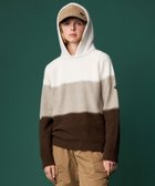 【ジョセフ アブード マウンテン/JOSEPH ABBOUD MOUNTAIN】の【イタリア糸使用/軽量】パネルボーダー ニットパーカー ホワイト系2|ID: prp329100004656395 ipo3291000000033680504