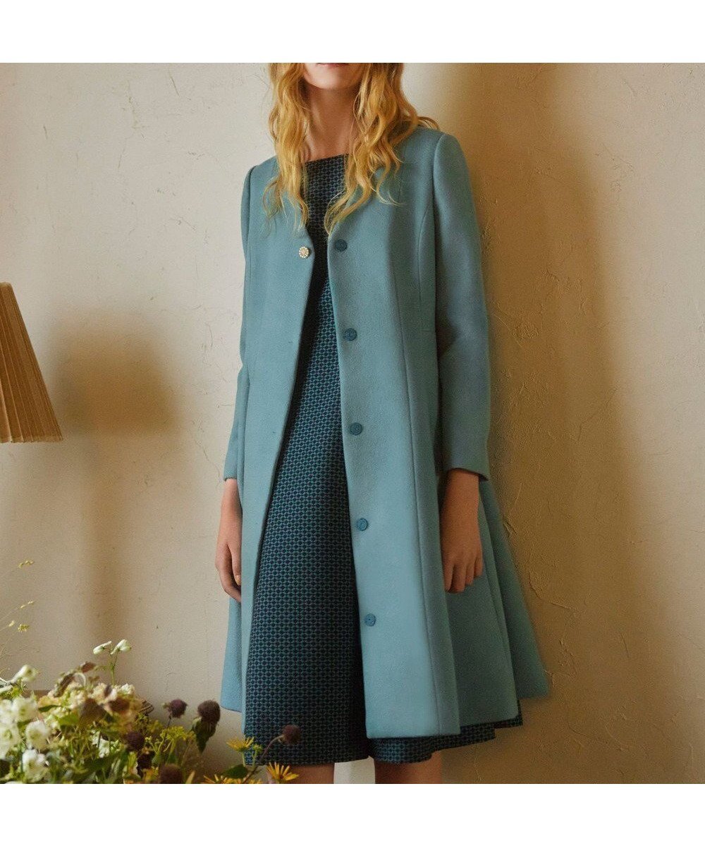 【トッカ/TOCCA】の【消臭】PEARL ROCK ロングコート インテリア・キッズ・メンズ・レディースファッション・服の通販 founy(ファニー) 　ファッション　Fashion　レディースファッション　Fashion for Women　アウター　Coat / Outerwear Collection　コート・ロングコート・ピーコート　Long Coats, Peacoats & More　レディースジャケット・軽アウター　Jackets　なめらか　Smooth, Silky Texture　ジャケット　Jacket, Outerwear　ドレス　Dress, One-Piece　パール　Pearl, Pearl Accent　マフラー　Scarf, Muffler　ロング　Long, Long-Length　定番　Standard, Basic Item　A/W・秋冬　Autumn/Winter　エメラルド系|ID: prp329100004656399 ipo3291000000033680542