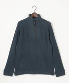 【ジョセフ アブード マウンテン/JOSEPH ABBOUD MOUNTAIN】の【吸湿発熱/蓄熱保温/ソフト】ソフトウォームワッフル ハーフジップ カットソー ネイビー系|ID: prp329100004656417 ipo3291000000033680752
