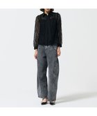 【グレース コンチネンタル/GRACE CONTINENTAL】のフリンジレースタイ付ブラウス ブラック|ID: prp329100004656426 ipo3291000000033680842