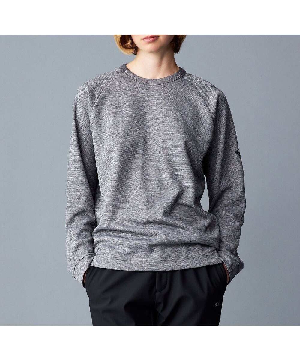 【ジョセフ アブード マウンテン/JOSEPH ABBOUD MOUNTAIN】の【ソフト/吸水速乾】メランジバックメッシュ Tシャツ 人気、トレンドファッション・服の通販 founy(ファニー) 　ファッション　Fashion　レディースファッション　Fashion for Women　トップス・カットソー　Cut & Sew Tops　シャツ・ブラウス・オフィスカジュアル　Elegant Blouses & Button-Ups　ロングTシャツ・Tシャツ　Longline T-Shirts & Tees　カットソー・ベーシックTシャツ　Cut-and-Sewn Tops / Stretch Tees & Basics　カットソー　Cut and Sewn Top　スリーブ　Sleeve, Long Sleeve / Short Sleeve　フロント　Front, Front Design　メッシュ　Mesh, Net Fabric　メランジ　Melange, Mixed Yarn　吸水　Absorbent, Quick-Dry　A/W・秋冬　Autumn/Winter　 other-1|ID: prp329100004656429 ipo3291000000033680848