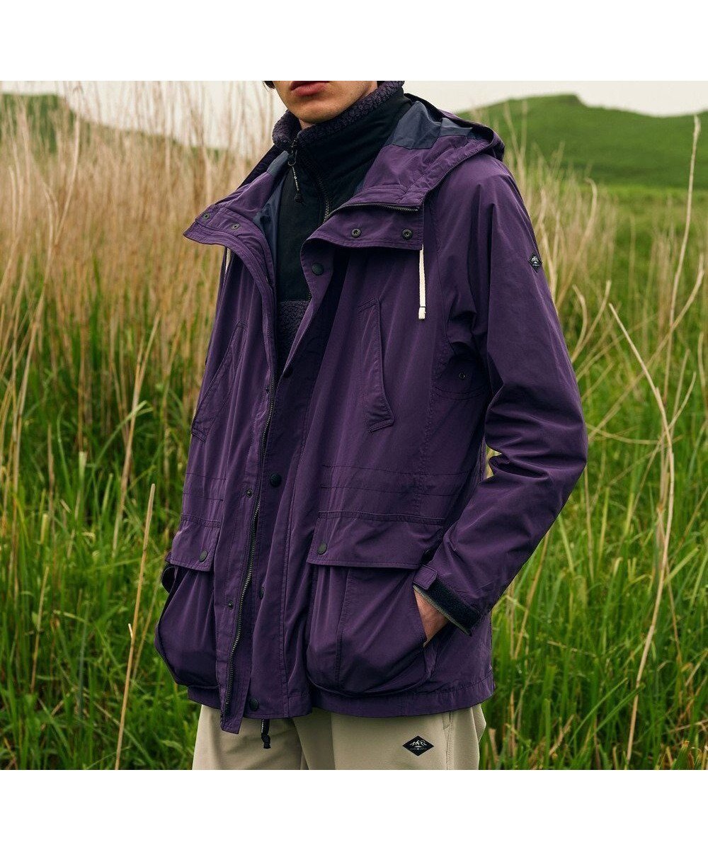 【ジョセフ アブード マウンテン/JOSEPH ABBOUD MOUNTAIN】の【サスティナブル/ECO撥水/6ポケット/ライナードッキング対応】Pe/Nyピーチ マウンテンパーカー インテリア・キッズ・メンズ・レディースファッション・服の通販 founy(ファニー) 　ファッション　Fashion　レディースファッション　Fashion for Women　アウター　Coat / Outerwear Collection　レディースジャケット・軽アウター　Jackets　インナー　Innerwear　ジャケット　Jacket, Outerwear　スピンドル　Spindle, Drawcord　ドッキング　Docking, Mixed Material　ドット　Polka Dot, Dot Pattern　パーカー　Hoodie, Parka　ピーチ　Peach, Soft Touch　ポケット　Pocket, Pocket Detail　ライナー　Liner, Inner Layer　リラックス　Relax, Relaxed Fit　A/W・秋冬　Autumn/Winter　パープル系|ID: prp329100004656433 ipo3291000000035606366