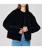 【アンクレイヴ/uncrave】のベロア キルティング ブルゾン(uncrave WHITE) ブラック|ID: prp329100004656457 ipo3291000000033681116