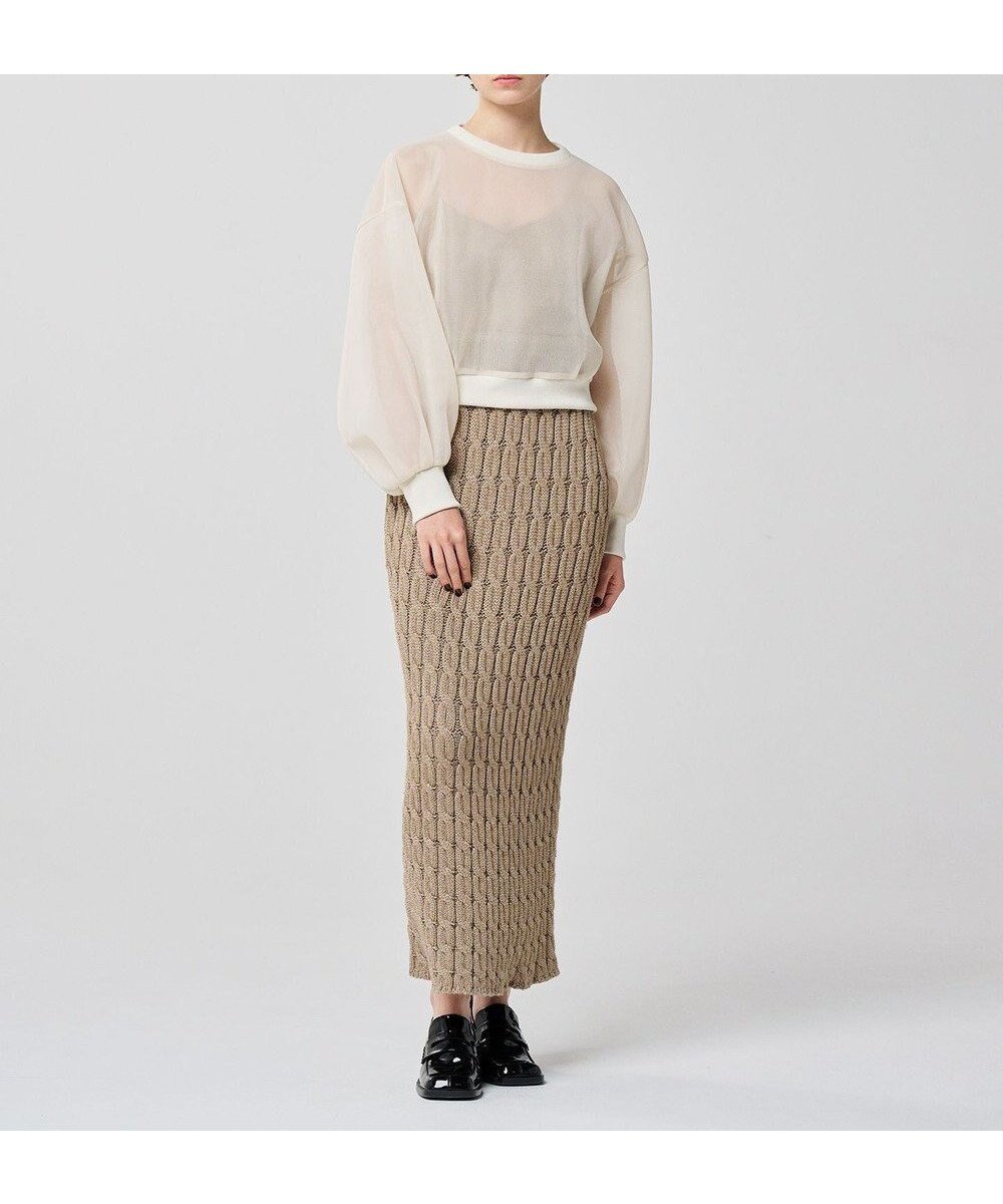 【アンクレイヴ/uncrave】の【手洗い可】グロッシー ニット スカート(uncrave WHITE) インテリア・キッズ・メンズ・レディースファッション・服の通販 founy(ファニー) ファッション Fashion レディースファッション Fashion for Women スカート Skirts おすすめ Recommended / Our Picks カーディガン Cardigan, Knitwear セットアップ Set-Up, Coordinated Outfit タイトスカート Pencil Skirt, Tight Skirt A/W・秋冬 Autumn/Winter ゴールドベージュ|ID: prp329100004656458 ipo3291000000033681124