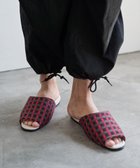 【ルームアンドスプール/LOOM&SPOOL】のGeoVis吊り込みスリッパ レッド|ID: prp329100004656464 ipo3291000000033681197