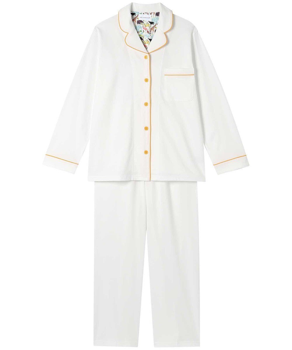 【ウンナナクール/une nana cool】の【綿100%】クラシック天竺パジャマ MADE WITH LIBERTY FABRIC 人気、トレンドファッション・服の通販 founy(ファニー) 　ファッション　Fashion　レディースファッション　Fashion for Women　クラシック　Classic, Timeless Style　パイピング　Piping, Trim Design　パジャマ　Pajamas, Sleepwear　リラックス　Relax, Relaxed Fit　おすすめ　Recommended / Our Picks　ギフト プレゼント　Gift / Present　 other-1|ID: prp329100004656487 ipo3291000000033681403