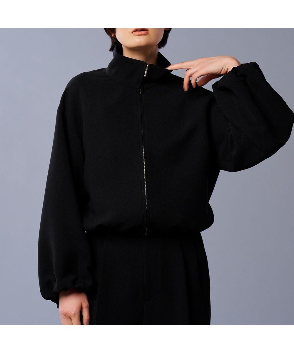 【アンクレイヴ/uncrave】の【防シワ・洗濯機洗い可】ウォッシャブルダブルクロス トラックジャケット(uncrave STANDARD) インテリア・キッズ・メンズ・レディースファッション・服の通販 founy(ファニー) 　ファッション　Fashion　レディースファッション　Fashion for Women　アウター　Coat / Outerwear Collection　レディースジャケット・軽アウター　Jackets　洗える　Machine Washable　キャミワンピース　Cami Dress, Slip Dress　ジャケット　Jacket, Outerwear　スポーティ　Sporty, Casual Athletic　セットアップ　Set-Up, Coordinated Outfit　フォルム　Silhouette, Form　ボトム　Bottoms, Lower Wear　ワイド　Wide, Wide Fit　A/W・秋冬　Autumn/Winter　S/S・春夏　SS, Spring/Summer, Warm Season　おすすめ　Recommended / Our Picks　夏　Summer　旅行　Travel　ブラック|ID: prp329100004656493 ipo3291000000033681495