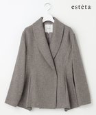 【23区/NIJYUSANKU】の【エステータ】シルクネップツイード ジャケット グレージュ系|ID: prp329100004656513 ipo3291000000033681761