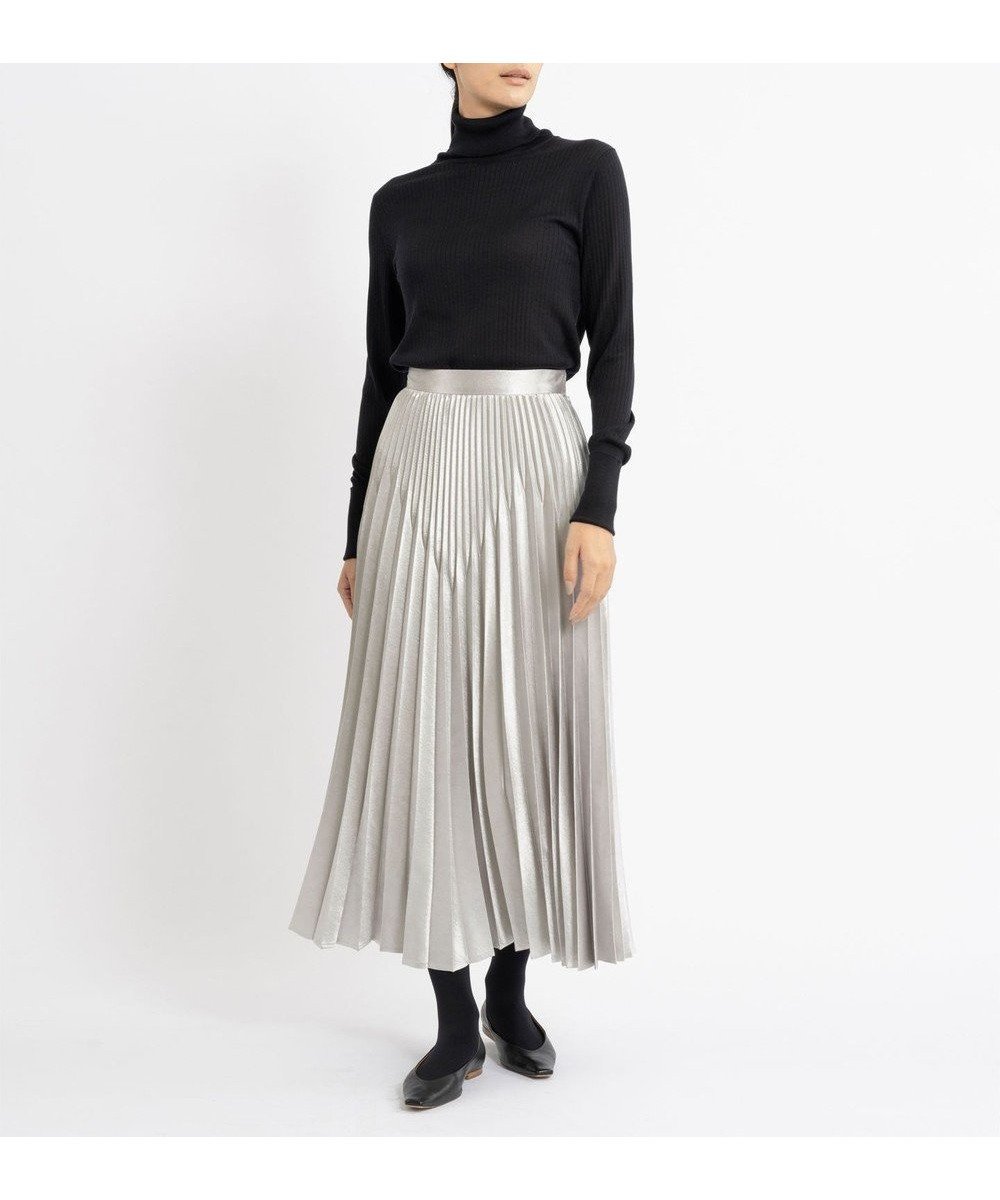 【23区/NIJYUSANKU】の【エステータ】シャイニーサテン プリーツスカート インテリア・キッズ・メンズ・レディースファッション・服の通販 founy(ファニー) 　ファッション　Fashion　レディースファッション　Fashion for Women　スカート　Skirts　プリーツスカート / 上品フェミニンスタイル　Pleated Skirts　ヴィンテージ　Vintage Style　サテン　Satin, Glossy Fabric　タンブラー　Tumbler, Travel Mug　プリーツ　Pleats, Pleated　モダン　Modern, Contemporary　A/W・秋冬　Autumn/Winter　冬　Winter / This Winter　シルバー系|ID: prp329100004656517 ipo3291000000033681782