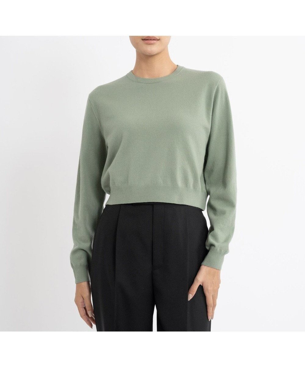 【23区/NIJYUSANKU】の【エステータ】クルーネック プルオーバーニット 人気、トレンドファッション・服の通販 founy(ファニー) ファッション Fashion レディースファッション Fashion for Women トップス・カットソー Cut & Sew Tops ニット Knit Tops & Sweaters カジュアルプルオーバー・ニットトップス Pullovers & Knit Tops / Casual Pullovers イタリア Italy カーディガン Cardigan, Knitwear コンパクト Compact, Small Size シンプル Simple, Minimal セーター Sweater, Knitwear なめらか Smooth, Silky Texture 長袖 Long Sleeve, Full Sleeve フォルム Silhouette, Form ベーシック Basic, Essential ボトム Bottoms, Lower Wear ラグジュアリー Luxury, Elegant リアル Real, Realistic ワイド Wide, Wide Fit A/W・秋冬 Autumn/Winter 冬 Winter / This Winter other-1|ID: prp329100004656522 ipo3291000000033681797