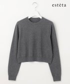 【23区/NIJYUSANKU】の【エステータ】クルーネック プルオーバーニット 人気、トレンドファッション・服の通販 founy(ファニー) ファッション Fashion レディースファッション Fashion for Women トップス・カットソー Cut & Sew Tops ニット Knit Tops & Sweaters カジュアルプルオーバー・ニットトップス Pullovers & Knit Tops / Casual Pullovers イタリア Italy カーディガン Cardigan, Knitwear コンパクト Compact, Small Size シンプル Simple, Minimal セーター Sweater, Knitwear なめらか Smooth, Silky Texture 長袖 Long Sleeve, Full Sleeve フォルム Silhouette, Form ベーシック Basic, Essential ボトム Bottoms, Lower Wear ラグジュアリー Luxury, Elegant リアル Real, Realistic ワイド Wide, Wide Fit A/W・秋冬 Autumn/Winter 冬 Winter / This Winter thumbnail グレー系|ID: prp329100004656522 ipo3291000000033681799