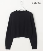 【23区/NIJYUSANKU】の【エステータ】クルーネック プルオーバーニット 人気、トレンドファッション・服の通販 founy(ファニー) ファッション Fashion レディースファッション Fashion for Women トップス・カットソー Cut & Sew Tops ニット Knit Tops & Sweaters カジュアルプルオーバー・ニットトップス Pullovers & Knit Tops / Casual Pullovers イタリア Italy カーディガン Cardigan, Knitwear コンパクト Compact, Small Size シンプル Simple, Minimal セーター Sweater, Knitwear なめらか Smooth, Silky Texture 長袖 Long Sleeve, Full Sleeve フォルム Silhouette, Form ベーシック Basic, Essential ボトム Bottoms, Lower Wear ラグジュアリー Luxury, Elegant リアル Real, Realistic ワイド Wide, Wide Fit A/W・秋冬 Autumn/Winter 冬 Winter / This Winter thumbnail ブラック系|ID: prp329100004656522 ipo3291000000033681800
