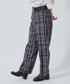 【ウィゴー/WEGO】の【SCHOOL ITEM】スクールチェックスリムスラックス ブラックチェック2|ID: prp329100004656527 ipo3291000000033681856