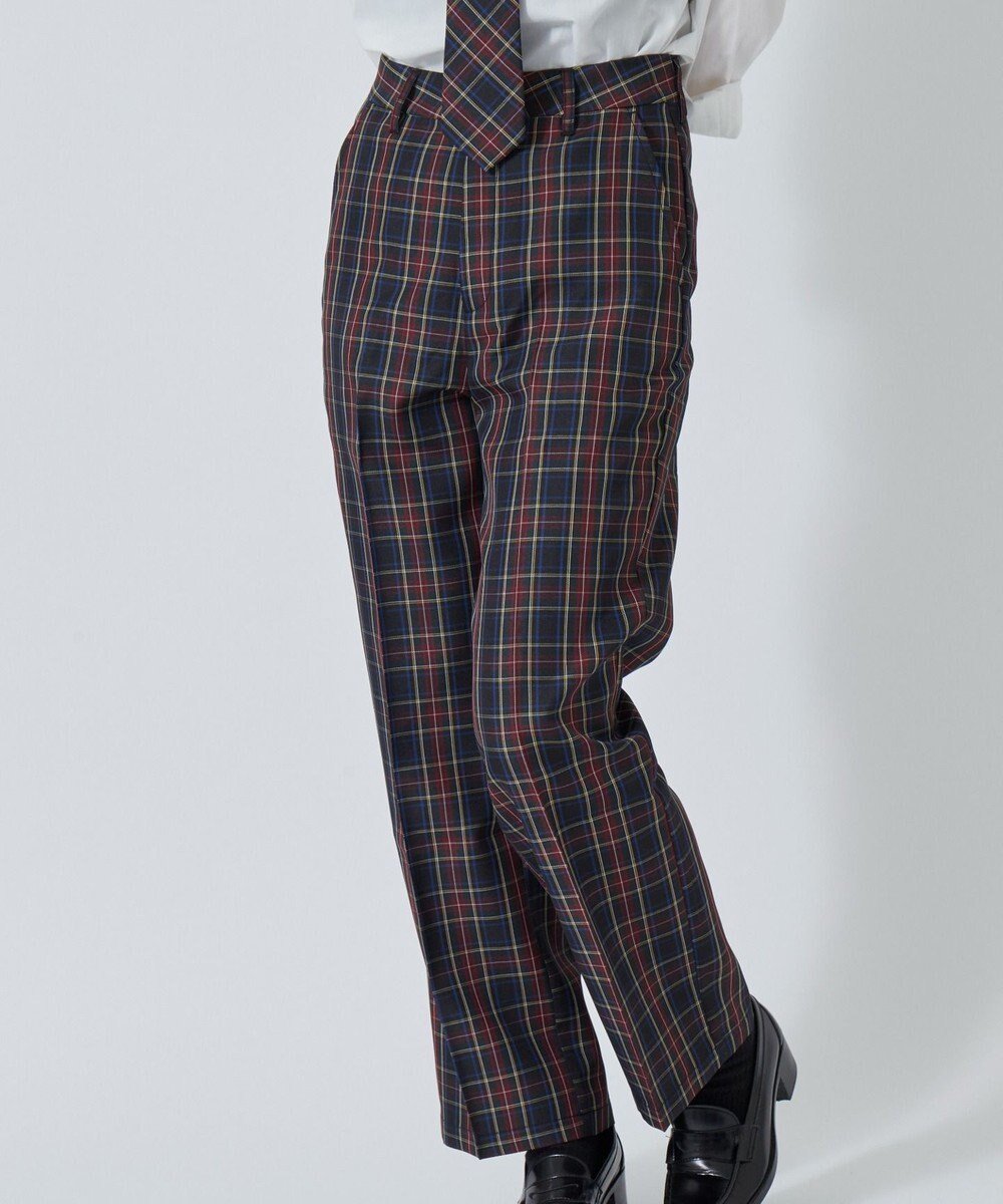 【ウィゴー/WEGO】の【SCHOOL ITEM】スクールチェックスリムスラックス インテリア・キッズ・メンズ・レディースファッション・服の通販 founy(ファニー) 　ファッション　Fashion　レディースファッション　Fashion for Women　パンツ　Pants & Trousers　スーツ　Business Suits & Workwear　スーツパンツ・ドレスパンツ　Suit Pants / Office Trousers / Dress Pants　おすすめ　Recommended / Our Picks　スマホ　Smartphone, Mobile Device　スラックス　Slacks, Dress Pants　スーツ　Suit, Formalwear　セレモニー　Ceremony　チェック　Check, Plaid, Tartan　トレンド　Trend, Trending Now　入学式　Entrance Ceremony　卒業式　Graduation Ceremony　A/W・秋冬　Autumn/Winter　柄1|ID: prp329100004656527 ipo3291000000033681857