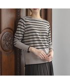 【ジェイ プレス/J.PRESS】の【洗える】VIGODA ボーダー ニット モカ×ブラック系|ID: prp329100004656532 ipo3291000000033681905