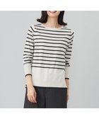 【ジェイ プレス/J.PRESS】の【洗える】VIGODA ボーダー ニット ライトグレー×スレート系|ID: prp329100004656532 ipo3291000000033681906