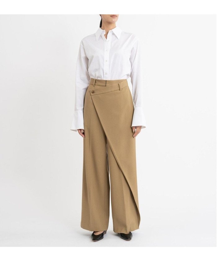 【23区/NIJYUSANKU】の【エステータ】ウールギャバジン ワイド ラップパンツ インテリア・キッズ・メンズ・レディースファッション・服の通販 founy(ファニー) https://founy.com/ ファッション Fashion レディースファッション Fashion for Women パンツ Pants & Trousers シンプル Simple, Minimal ジャケット Jacket, Outerwear 雑誌 Magazine, Fashion Magazine ラップ Wrap, Wrap Design ロング Long, Long-Length ワイド Wide, Wide Fit A/W・秋冬 Autumn/Winter 冬 Winter / This Winter おすすめ Recommended / Our Picks |ID: prp329100004656543 ipo3291000000033681992