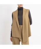 【23区/NIJYUSANKU】の【エステータ】ウールギャバジン アシンメトリーデザイン ジレ ベージュ系|ID: prp329100004656544 ipo3291000000033681996