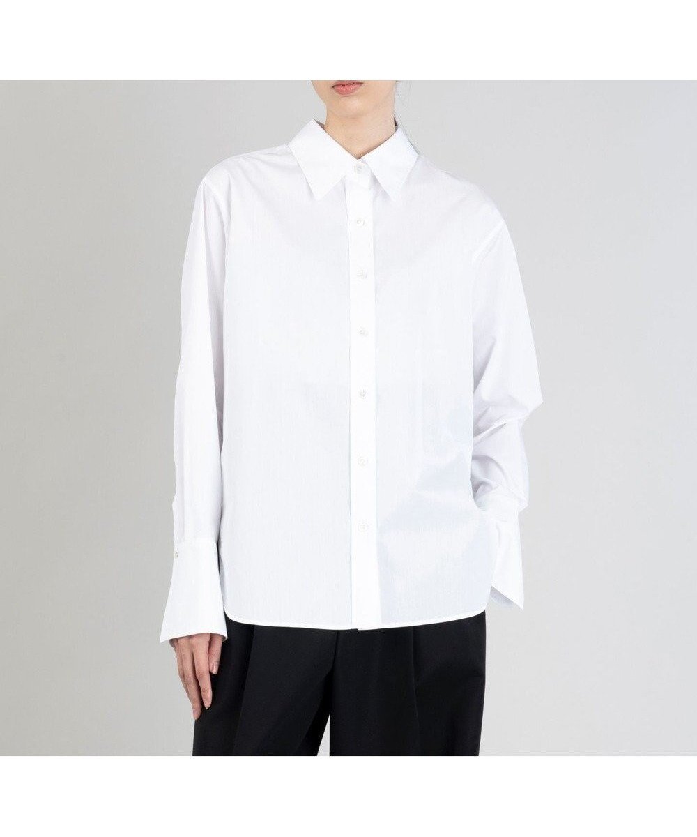 【23区/NIJYUSANKU】の【エステータ】THOMAS MASON ベーシックシャツ 人気、トレンドファッション・服の通販 founy(ファニー) 　ファッション　Fashion　レディースファッション　Fashion for Women　トップス・カットソー　Cut & Sew Tops　シャツ・ブラウス・オフィスカジュアル　Elegant Blouses & Button-Ups　カフス　Cuff Design　シルク　Silk, 100% Silk　シルケット　Silket, Silky Cotton　なめらか　Smooth, Silky Texture　ビスチェ　Bustier, Corset Top　フレア　Flare, Flared　ベーシック　Basic, Essential　A/W・秋冬　Autumn/Winter　冬　Winter / This Winter　おすすめ　Recommended / Our Picks　 other-1|ID: prp329100004656546 ipo3291000000036260496