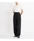 【23区/NIJYUSANKU】の【エステータ】ウールダブルクロス ワイドパンツ ブラック系|ID: prp329100004656550 ipo3291000000033682015
