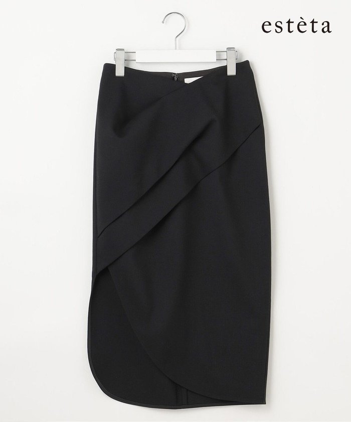 【23区/NIJYUSANKU】の【エステータ】ウールダブルクロス スカート インテリア・キッズ・メンズ・レディースファッション・服の通販 founy(ファニー) https://founy.com/ ファッション Fashion レディースファッション Fashion for Women スカート Skirts カッティング Cutting Detail スリット Slit, Slit Detail フロント Front, Front Design ロング Long, Long-Length A/W・秋冬 Autumn/Winter 冬 Winter / This Winter |ID: prp329100004656551 ipo3291000000033682016