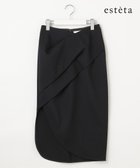 【23区/NIJYUSANKU】の【エステータ】ウールダブルクロス スカート ブラック系|ID: prp329100004656551 ipo3291000000033682017