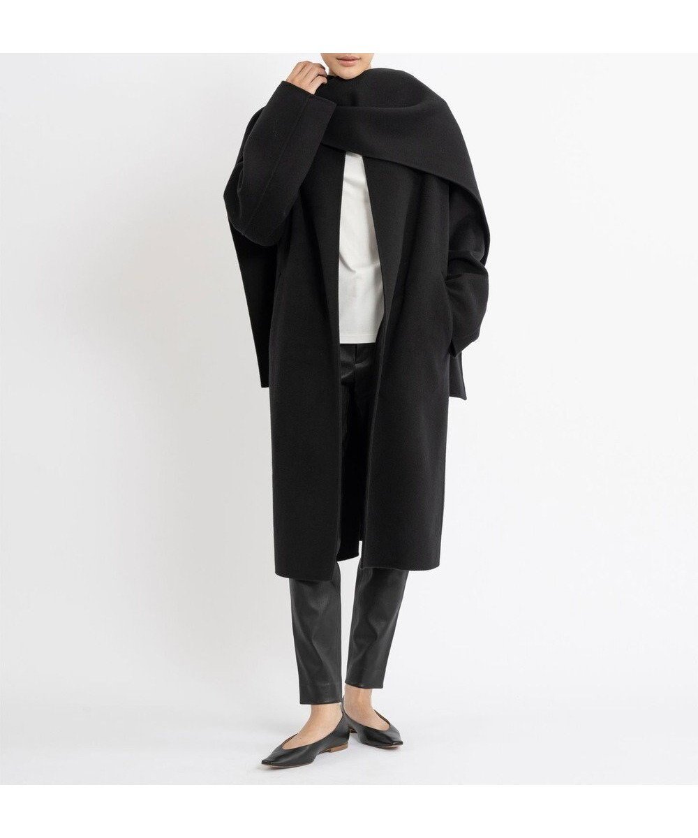 【23区/NIJYUSANKU】の【エステータ】ウールリバー ストールデザイン コート 人気、トレンドファッション・服の通販 founy(ファニー) 　ファッション　Fashion　レディースファッション　Fashion for Women　アウター　Coat / Outerwear Collection　コート・ロングコート・ピーコート　Long Coats, Peacoats & More　レディースジャケット・軽アウター　Jackets　エレガント 上品　Elegant　ショルダー　Shoulder, Shoulder Strap　ジャケット　Jacket, Outerwear　ストール　Stole, Wrap　ドロップ　Drop Shoulder, Dropped Style　メルトン　Melton, Heavy Wool　リラックス　Relax, Relaxed Fit　A/W・秋冬　Autumn/Winter　冬　Winter / This Winter　おすすめ　Recommended / Our Picks　 other-1|ID: prp329100004656555 ipo3291000000033682032