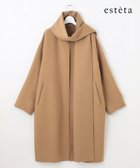 【23区/NIJYUSANKU】の【エステータ】ウールリバー ストールデザイン コート キャメル系|ID: prp329100004656555 ipo3291000000033682034