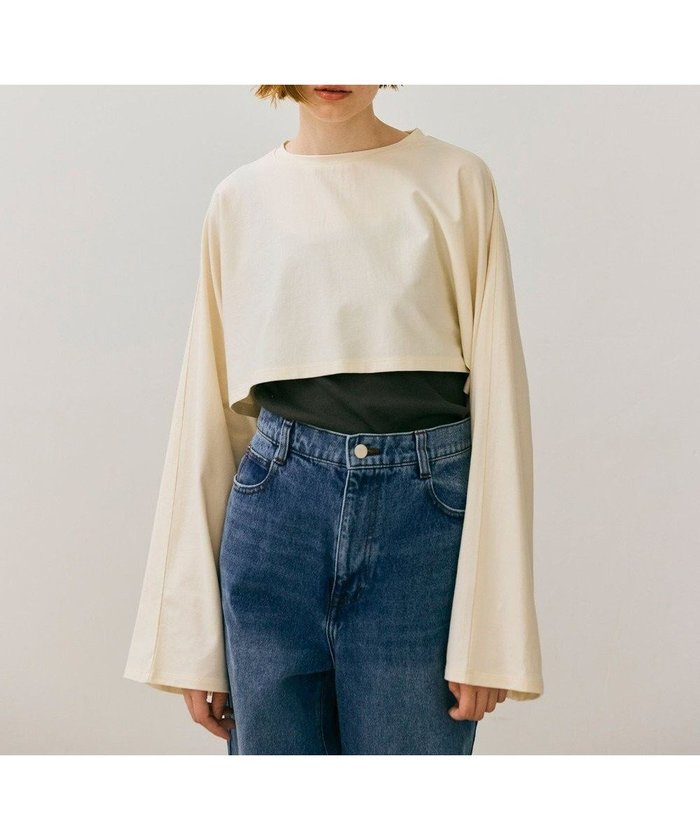 【ベイジ,/BEIGE,】の【BEIGE,ecru/WEB限定・洗える】JERSEY STITCH / コットンクロップドトップス インテリア・キッズ・メンズ・レディースファッション・服の通販 founy(ファニー) https://founy.com/ ファッション Fashion レディースファッション Fashion for Women トップス・カットソー Cut & Sew Tops シャツ・ブラウス・オフィスカジュアル Elegant Blouses & Button-Ups ロングTシャツ・Tシャツ Longline T-Shirts & Tees カットソー・ベーシックTシャツ Cut-and-Sewn Tops / Stretch Tees & Basics カットソー Cut and Sewn Top 夏 Summer S/S・春夏 SS, Spring/Summer, Warm Season 洗える Machine Washable A/W・秋冬 Autumn/Winter |ID: prp329100004656577 ipo3291000000033682247