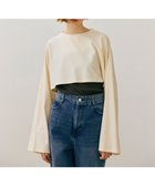 【ベイジ,/BEIGE,】の【BEIGE,ecru/WEB限定・洗える】JERSEY STITCH / コットンクロップドトップス Ecru|ID: prp329100004656577 ipo3291000000033682248