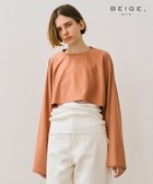 【ベイジ,/BEIGE,】の【BEIGE,ecru/WEB限定・洗える】JERSEY STITCH / コットンクロップドトップス Nude camel|ID: prp329100004656577 ipo3291000000033682249