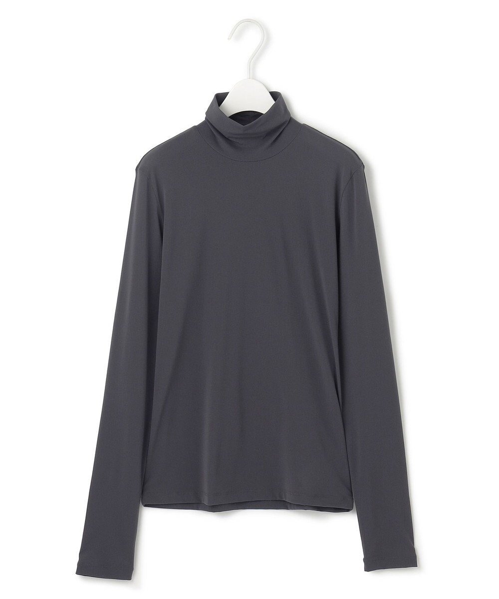 【アイシービー/iCB】の【洗える】 パウダリーチュール ハイネックトップス インテリア・キッズ・メンズ・レディースファッション・服の通販 founy(ファニー) 　ファッション　Fashion　レディースファッション　Fashion for Women　トップス・カットソー　Cut & Sew Tops　シャツ・ブラウス・オフィスカジュアル　Elegant Blouses & Button-Ups　ロングTシャツ・Tシャツ　Longline T-Shirts & Tees　カットソー・ベーシックTシャツ　Cut-and-Sewn Tops / Stretch Tees & Basics　2024年　2024　2024-2025秋冬・A/W　Autumn/Winter 2024–25 AW24–25　おすすめ　Recommended / Our Picks　インナー　Innerwear　カットソー　Cut and Sewn Top　シンプル　Simple, Minimal　ストレッチ　Stretch, Stretchy Fabric　チュール　Tulip, Tulip Motif　洗える　Machine Washable　秋　Autumn　A/W・秋冬　Autumn/Winter　チャコール系|ID: prp329100004656586 ipo3291000000033682391